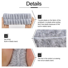 WHAVEL wristband on wrist catching water to protect sleeves during washing