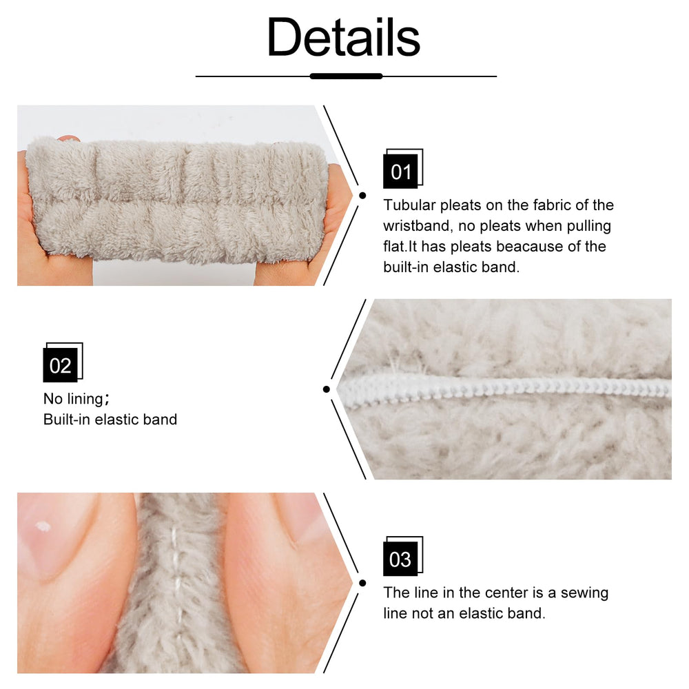 WHAVEL wristbands fitted on forearm preventing product runoff and offering snug fit