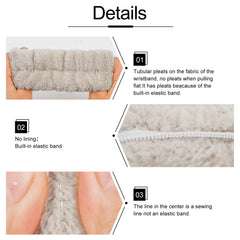 WHAVEL wristbands fitted on forearm preventing product runoff and offering snug fit