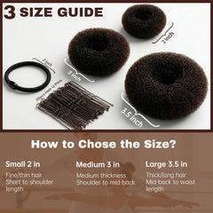 whisrvival small medium large size comparison illustrating versatile styling options