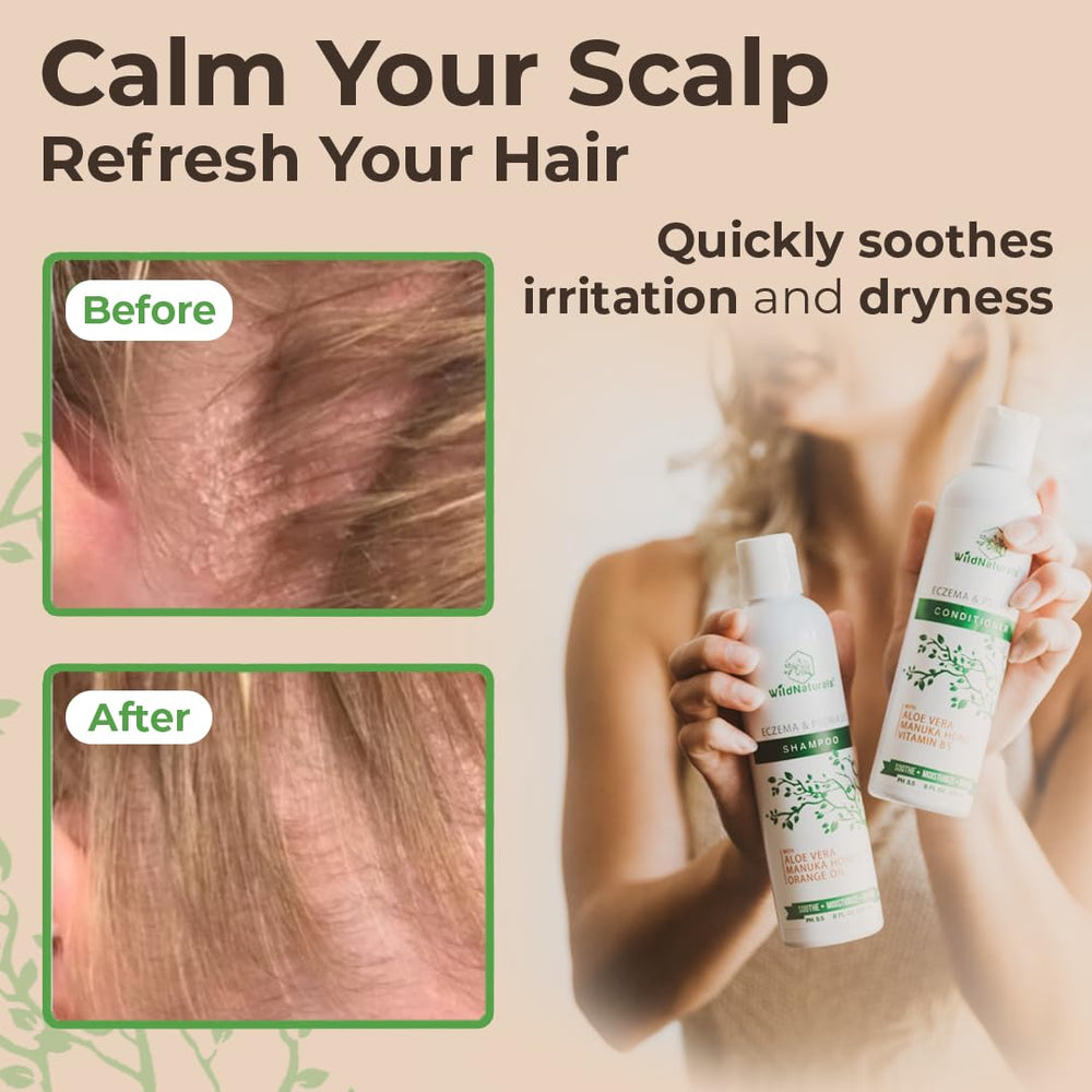 Wild Naturals in-use application on wet hair demonstrating easy spread and comfort
