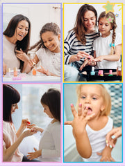 Willaudy nails on kids hand demonstrating natural look and comfortable fit