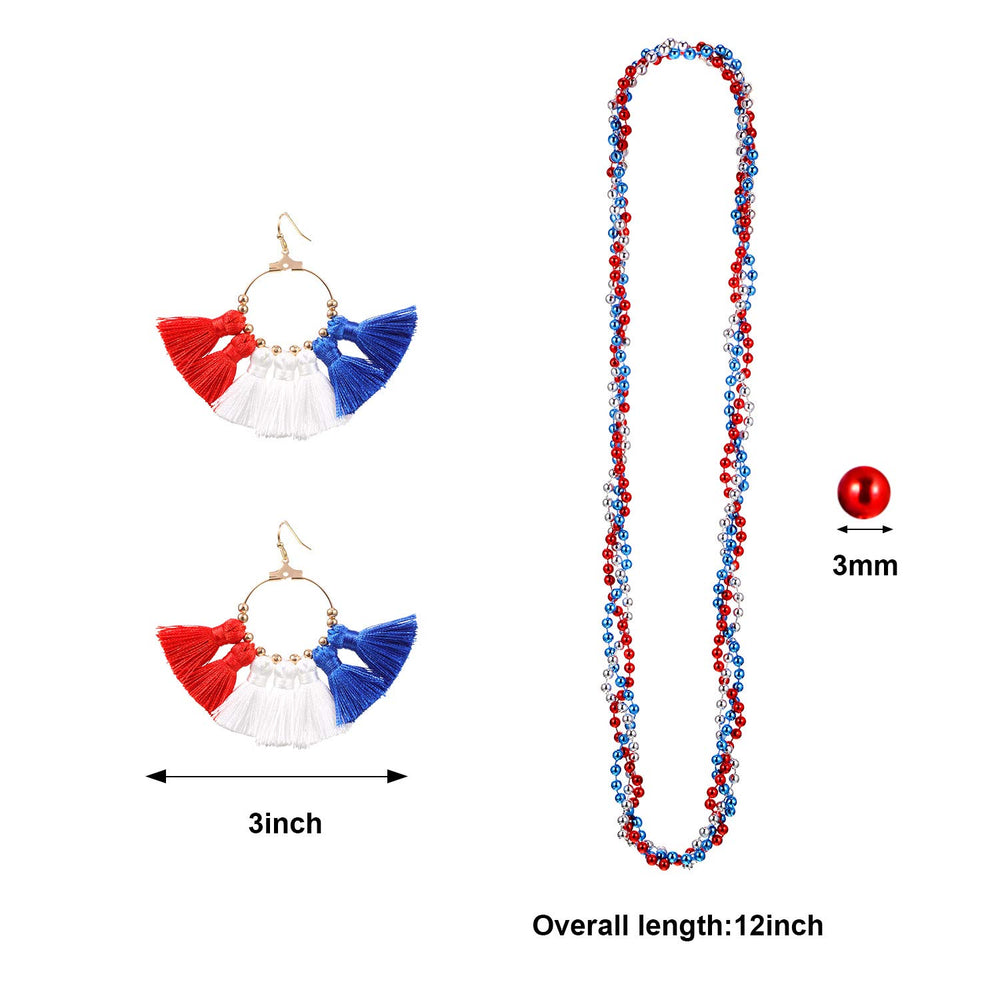 WILLBOND plastic beaded necklace flat lay demonstrating lightweight and matching colors