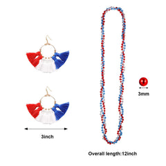 WILLBOND plastic beaded necklace flat lay demonstrating lightweight and matching colors