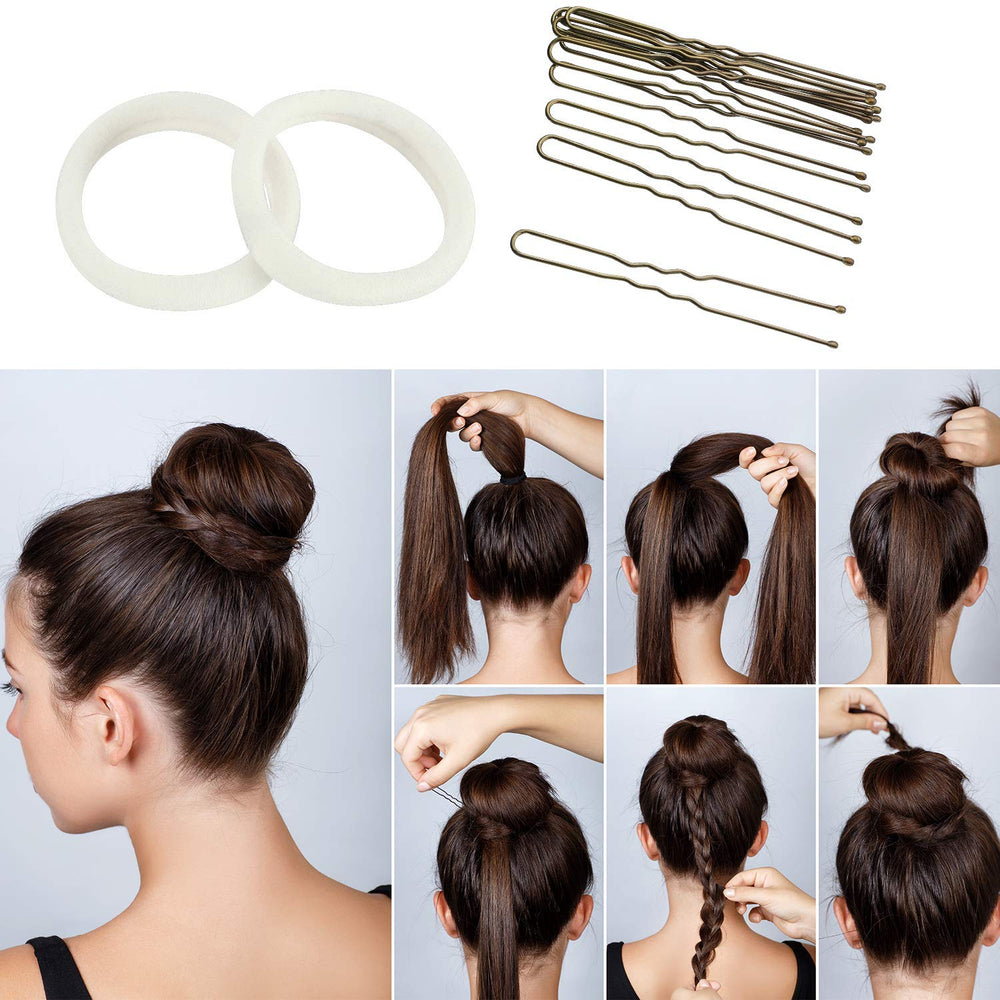 WILLBOND back view of a neat bun created with kit benefit polished finish
