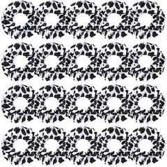 WILLBOND front display of 20 cow print scrunchies showing variety and quantity benefit
