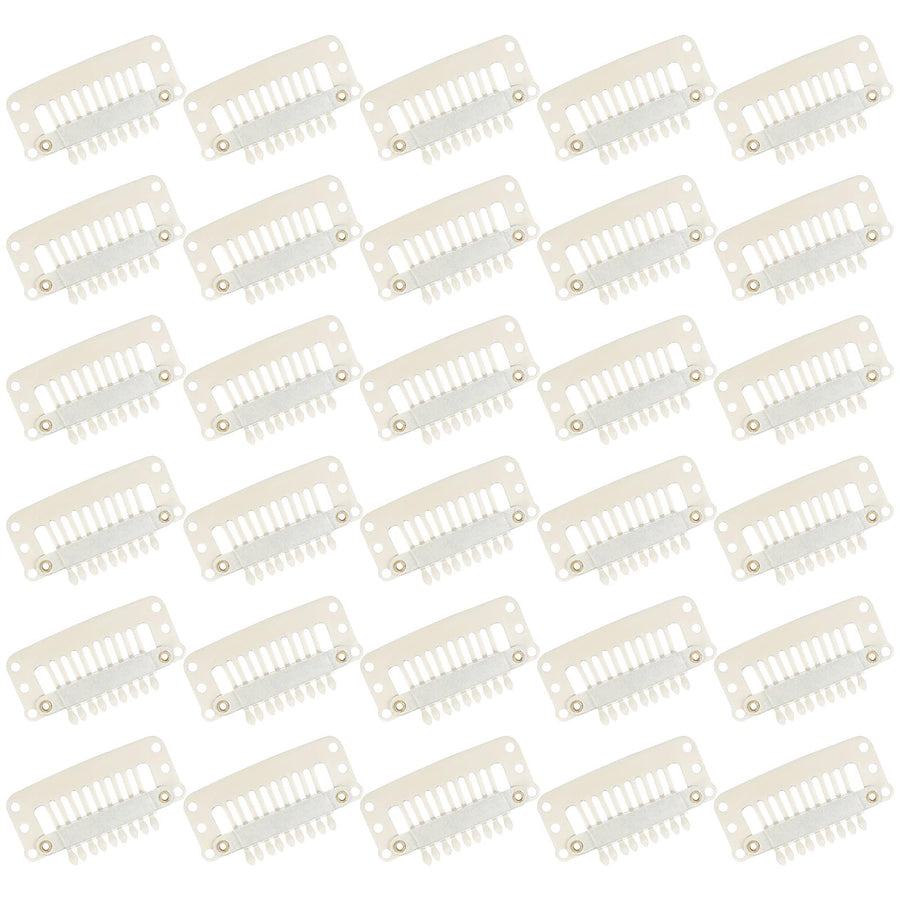 WILLBOND front packaging showing 30 beige and white hair extension clips for secure hold