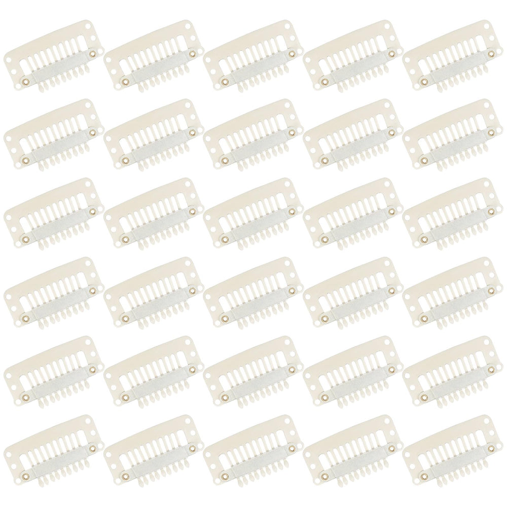 WILLBOND front packaging showing 30 beige and white hair extension clips for secure hold