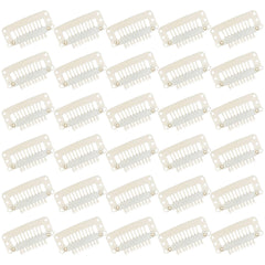 WILLBOND front packaging showing 30 beige and white hair extension clips for secure hold