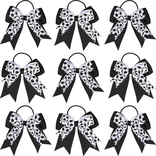 WILLBOND front packaging showing 10 soccer hair bows, organized for quick selection and gifting