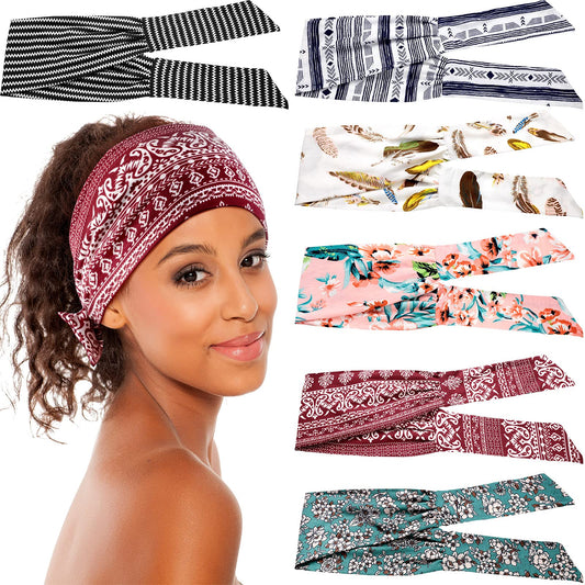 WILLBOND front view of six headbands showing patterns and packaging, quick wardrobe update