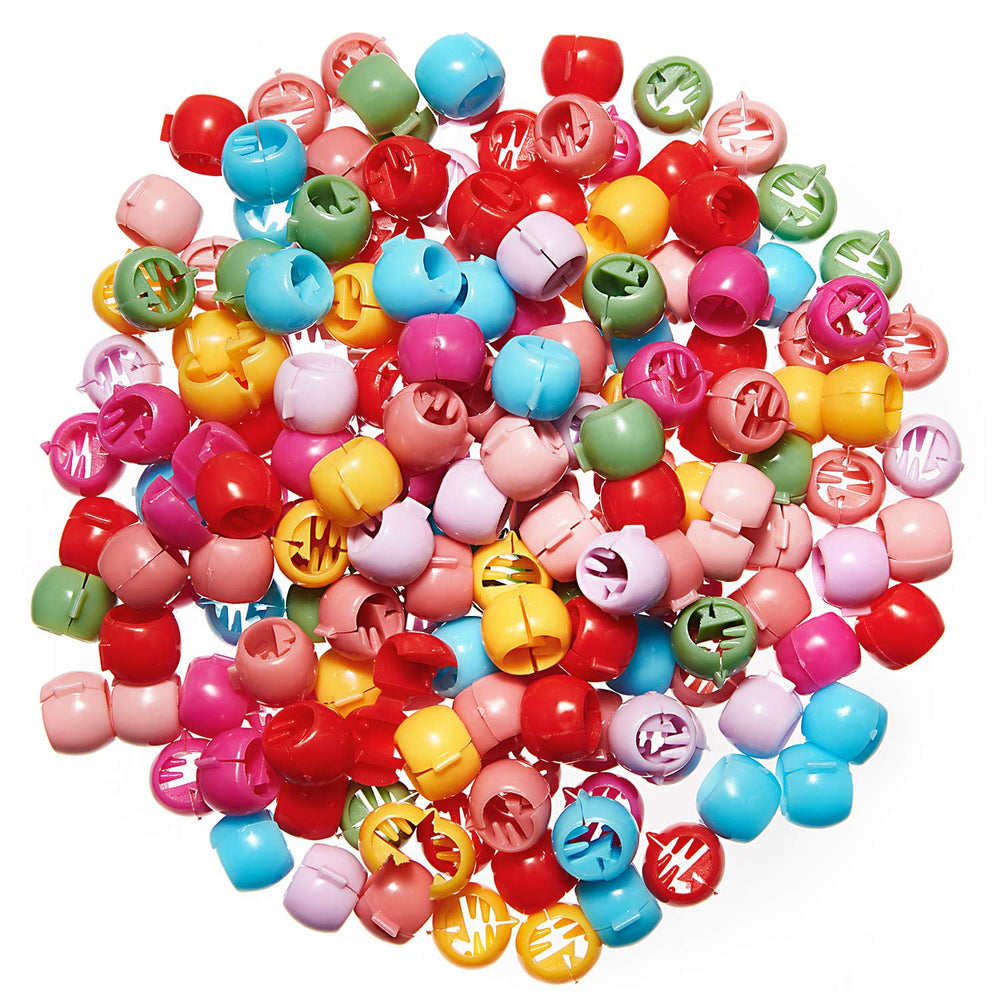 WILLBOND front view of packed 300 colorful clips for easy styling