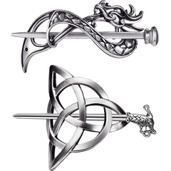 WILLBOND front view of retro silver barrette shows elegant hold