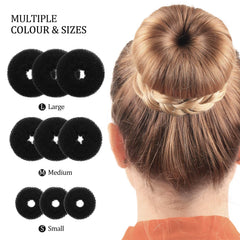 WILLBOND model wearing a high bun showing smooth finished hairstyle