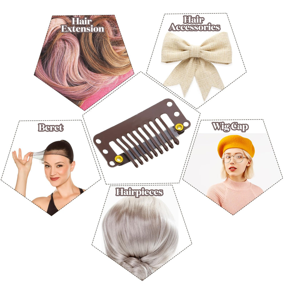 WILLBOND clip installed on hair weft showing stable attachment for comfortable wear
