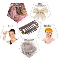 WILLBOND clip installed on hair weft showing stable attachment for comfortable wear