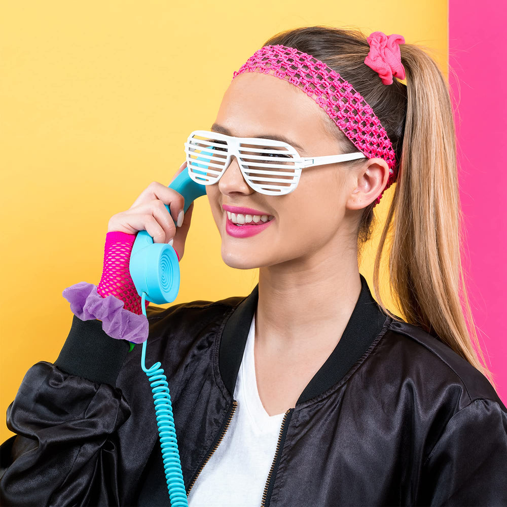 WILLBOND scrunchie worn with costume in lifestyle shot showing bold fashion impact benefit