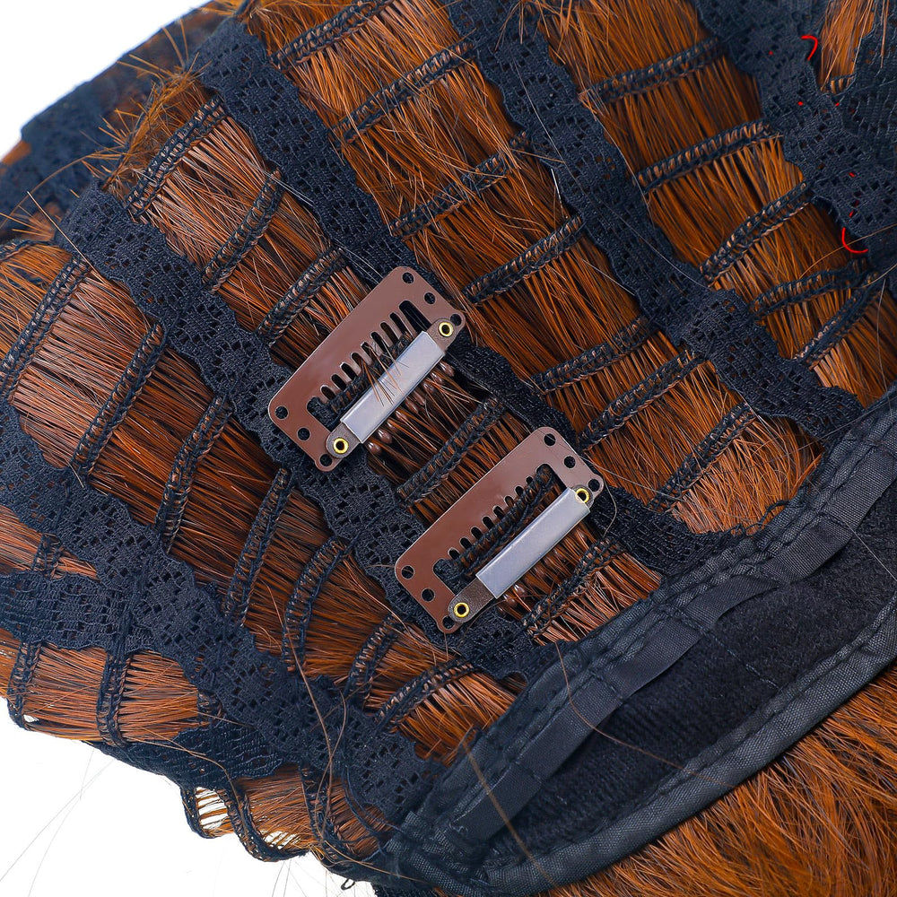 WILLBOND clip used in a styled wig demonstrating natural look and reliable fastening