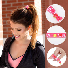 WILLBOND hair tie securing athlete ponytail illustrating firm hold during sport