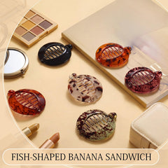 WILLBOND six colored banana clips arranged to show variety and styling options benefit