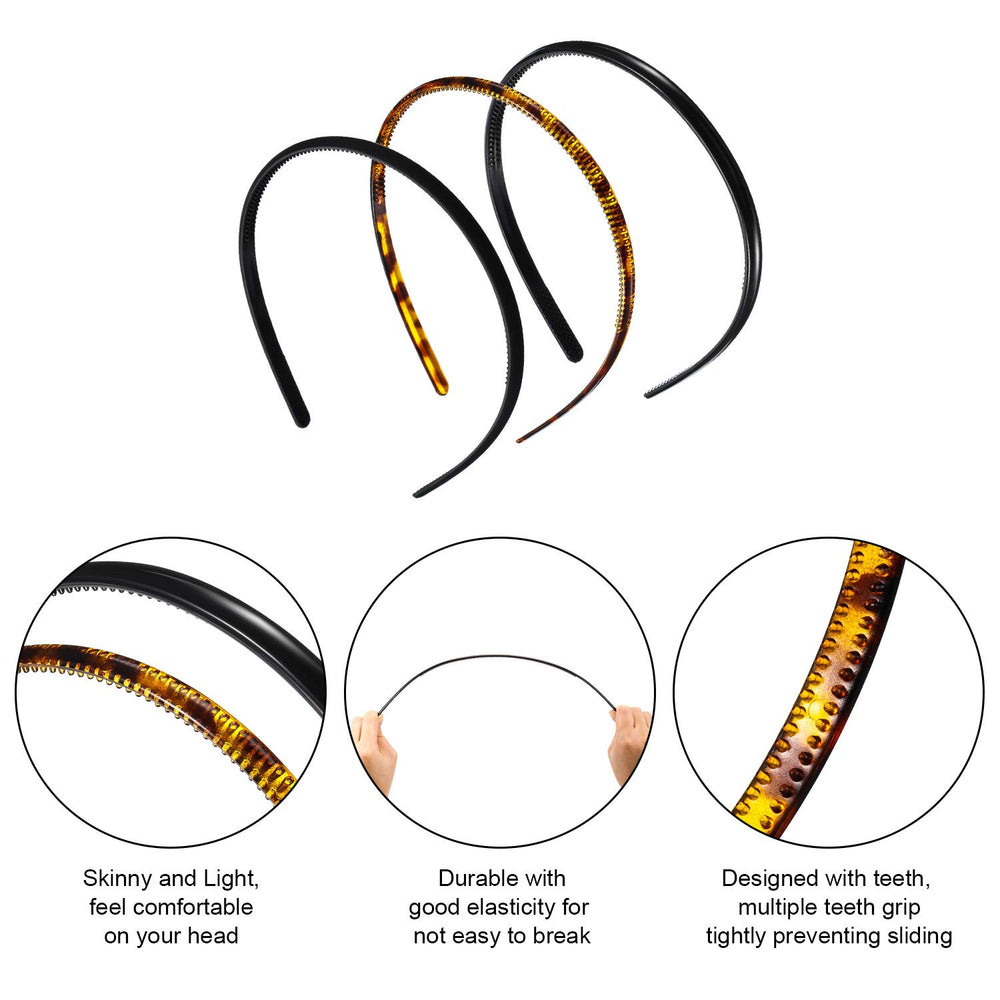 WILLBOND headband next to ruler showing 8 mm skinny profile for low-profile styling