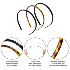 WILLBOND headband next to ruler showing 8 mm skinny profile for low-profile styling