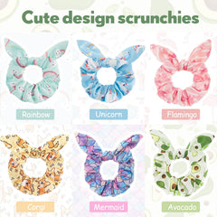 WILLBOND stretched scrunchie texture showing elastic strength and gentle hold benefit