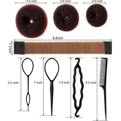 WILLBOND three hair donuts lined up to show size options and volume boost