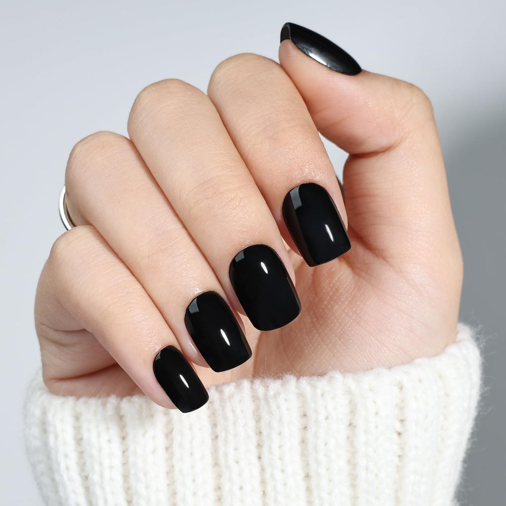 Applying WiniBeauty glue and adhesive tab to a false nail, delivers long-lasting secure wear