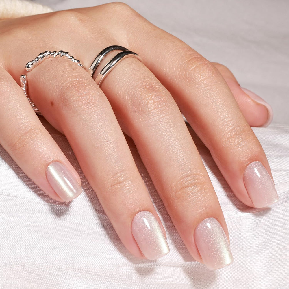 WiniBeauty nails next to ruler showing short square length for realistic scale