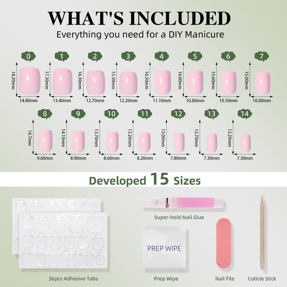 WiniBeauty toolkit with glue, tabs, file and prep wipe for complete application