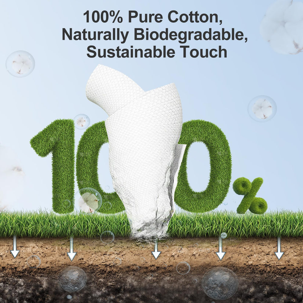Winner biodegradable callout with a towel highlighting eco advantage