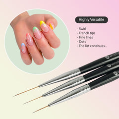 Winstonia close-up of brush tips for precise thin lines