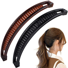 Winsyison front view showing black and coffee clips and classic vintage style benefit hold