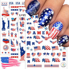winthrop front sheet layout showing many patriotic designs and easy selection benefit