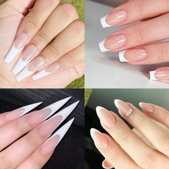 winthrop hand demo of finished French manicure showing consistent results