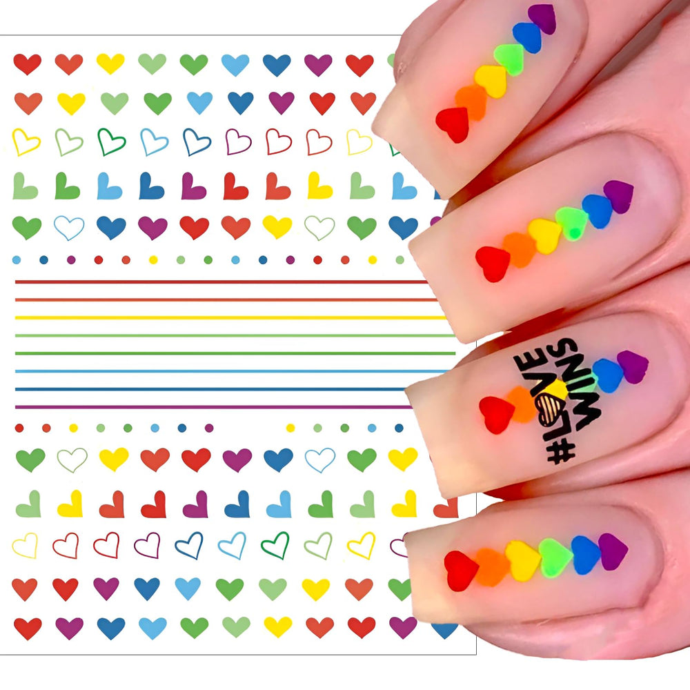 winthrop lifestyle shot of hand with rainbow nail art for party-ready photo appeal