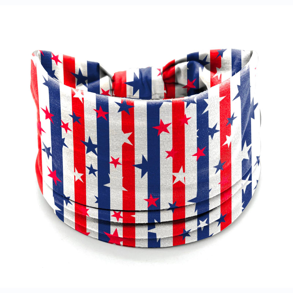 winthrop headband worn by runner illustrating non-slip hold and sweat-wicking benefit