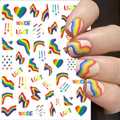 winthrop full sheet layout displaying 80 plus diverse rainbow designs for versatility