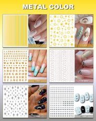 winthrop winter sheet showing snowman and snowflake accents for holiday nails