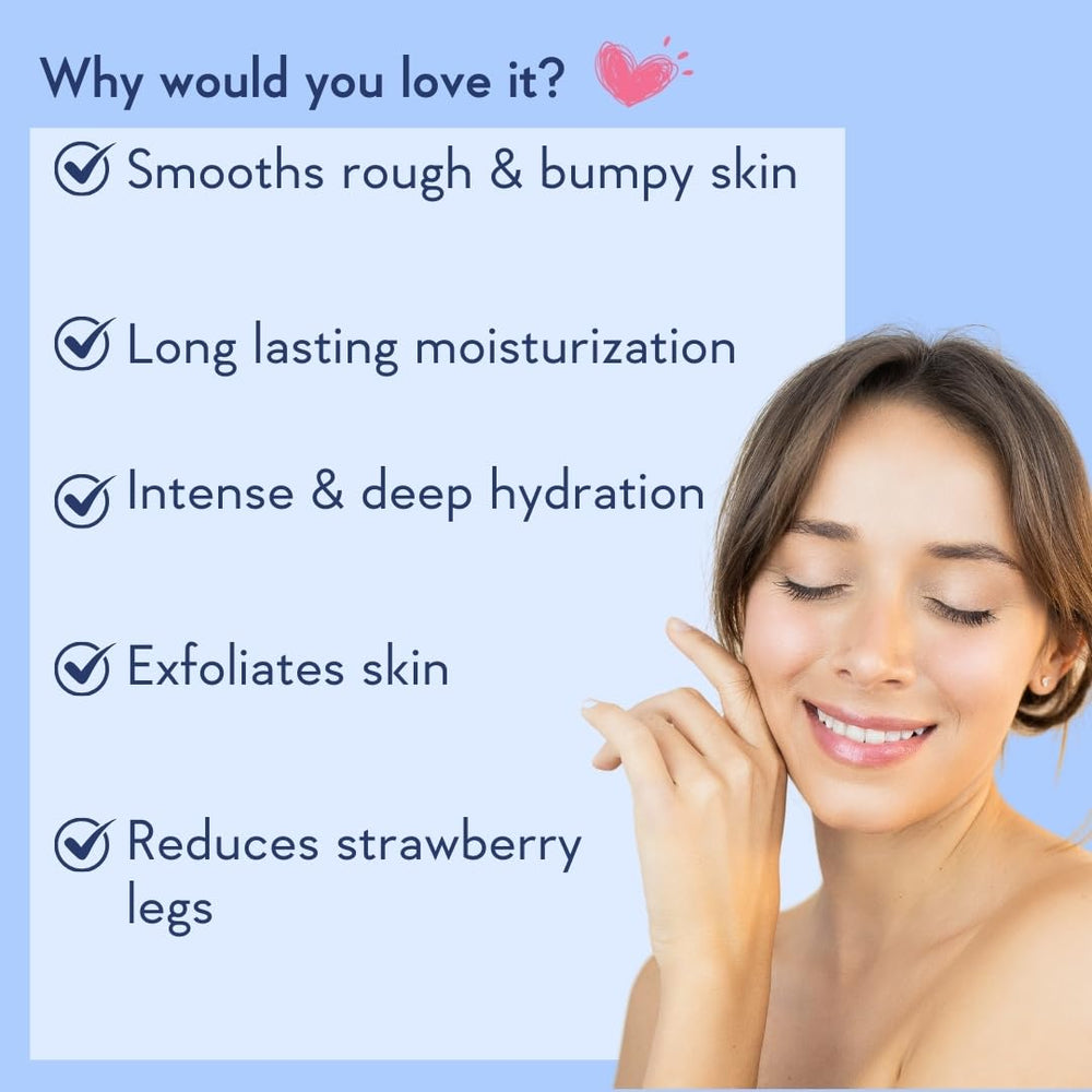 WishCare application on arm showing smoothing action and improved skin feel
