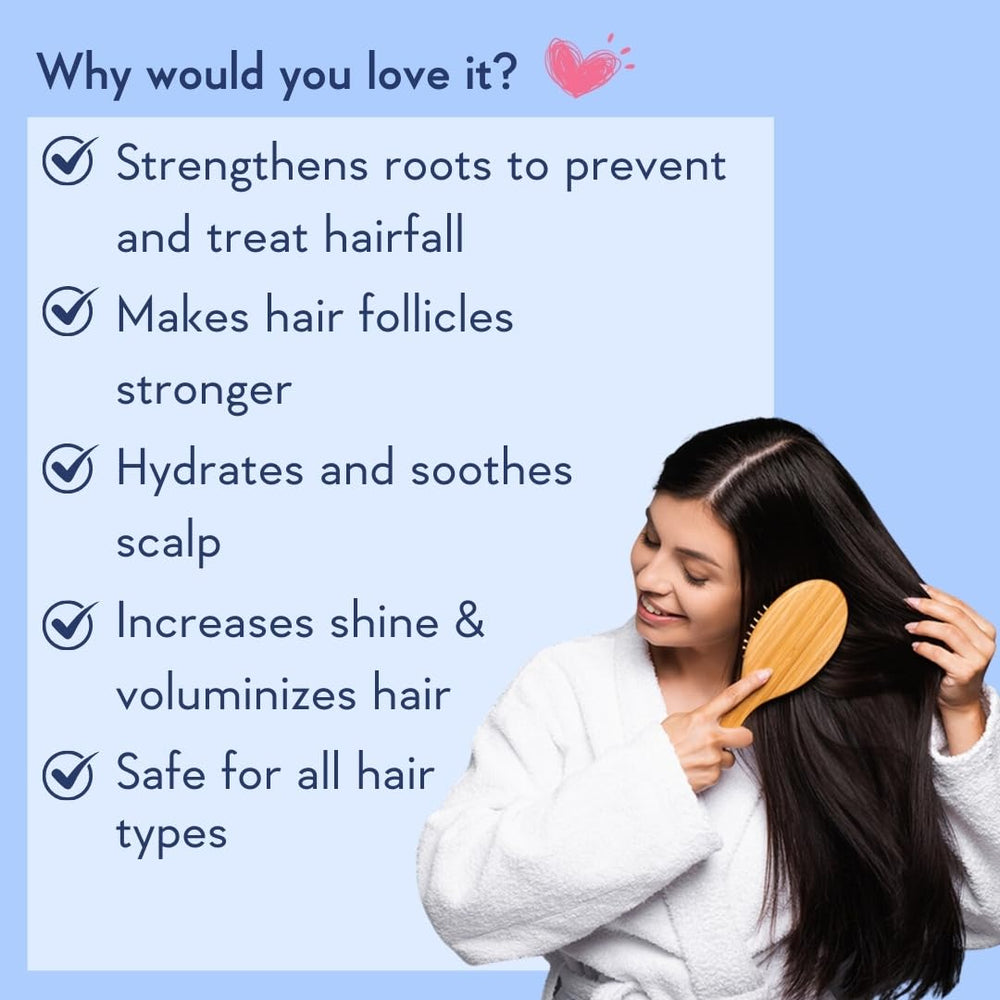 WishCare applying conditioner to mid-lengths showing easier detangling and reduced breakage