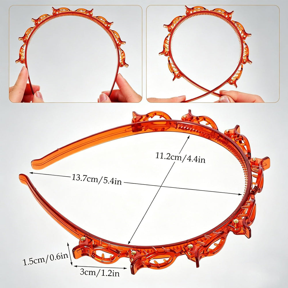 WIWUFUE headband next to ruler indicating compact size and fit