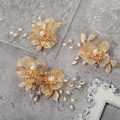 WJIAAA clips placed in a bride's updo demonstrating wedding-ready stability