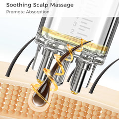 WL-YBOPRO applying solution to scalp showing targeted delivery and minimal mess