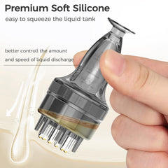 WL-YBOPRO bottle side profile highlighting squeeze body for controlled serum release