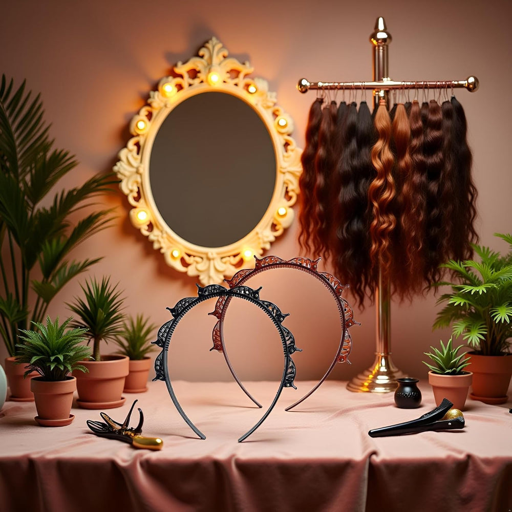 WNHNO on curly hair showing controlled volume and neat bangs benefit