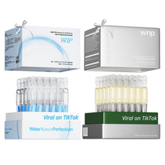 WNP front packaging of 60 sterile single-use vials, travel-ready hydration