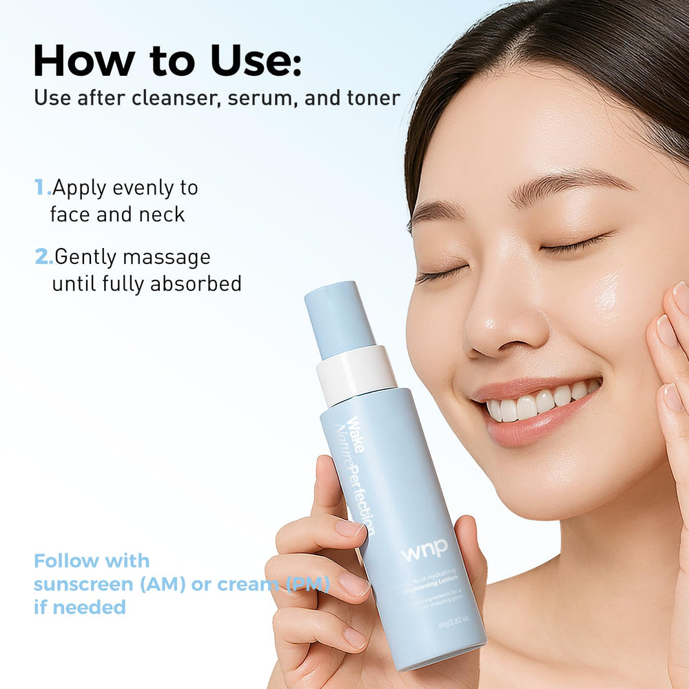 WNP lotion in hand to show true size and easy daily use