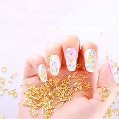 WOKOTO rose stud close-up highlighting fine metal detail for delicate nail accents